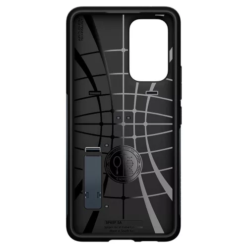 Samsung A536U Galaxy A53 5G ütésálló hátlap - Spigen Slim Armor - fekete/metál