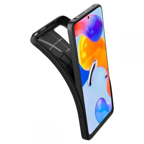 Xiaomi Redmi Note 11 Pro/Redmi Note 11 Pro 5G ütésálló hátlap - Spigen Liquid   Air - fekete