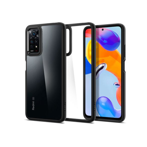 Xiaomi Redmi Note 11 Pro/Redmi Note 11 Pro 5G ütésálló hátlap - Spigen Ultra    Hybrid - fekete/átlátszó