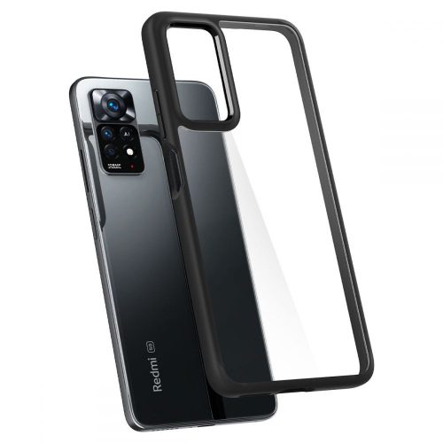 Xiaomi Redmi Note 11 Pro/Redmi Note 11 Pro 5G ütésálló hátlap - Spigen Ultra    Hybrid - fekete/átlátszó