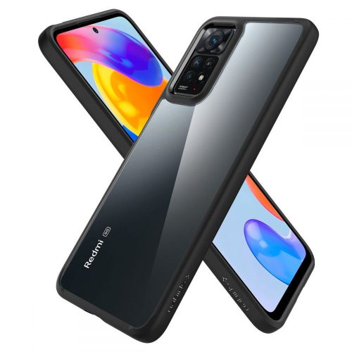 Xiaomi Redmi Note 11 Pro/Redmi Note 11 Pro 5G ütésálló hátlap - Spigen Ultra    Hybrid - fekete/átlátszó