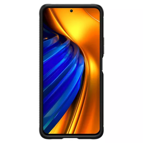 Xiaomi Poco F4 ütésálló hátlap - Spigen Rugged Armor - fekete