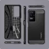 Xiaomi Poco F4 ütésálló hátlap - Spigen Rugged Armor - fekete