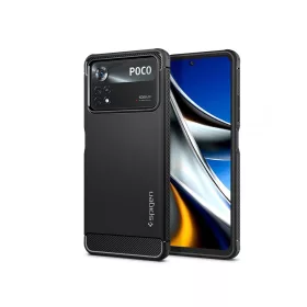   Xiaomi Poco X4 Pro 5G ütésálló hátlap - Spigen Rugged Armor - fekete