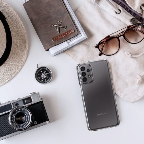 Samsung A236U Galaxy A23 5G ütésálló hátlap - Spigen Liquid Crystal - átlátszó