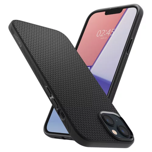 Apple iPhone 14 ütésálló hátlap - Spigen Liquid Air - fekete