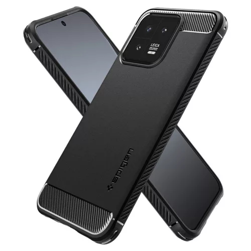 Xiaomi 13 ütésálló hátlap - Spigen Rugged Armor - fekete