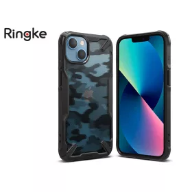   Apple iPhone 13 Mini ütésálló hátlap - Ringke Fusion X - terepszínű fekete
