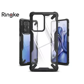   Xiaomi 11T 5G/11T Pro 5G ütésálló hátlap - Ringke Fusion X - fekete