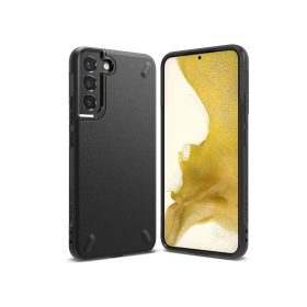   Samsung S906B Galaxy S22+ 5G ütésálló hátlap - Ringke Onyx - fekete
