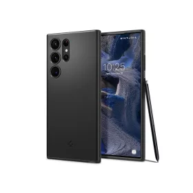   Samsung SM-S918 Galaxy S23 Ultra ütésálló hátlap - Spigen Thin Fit - fekete