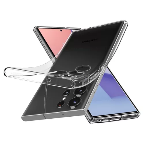 Samsung SM-S918 Galaxy S23 Ultra ütésálló hátlap - Spigen Liquid Crystal -      átlátszó