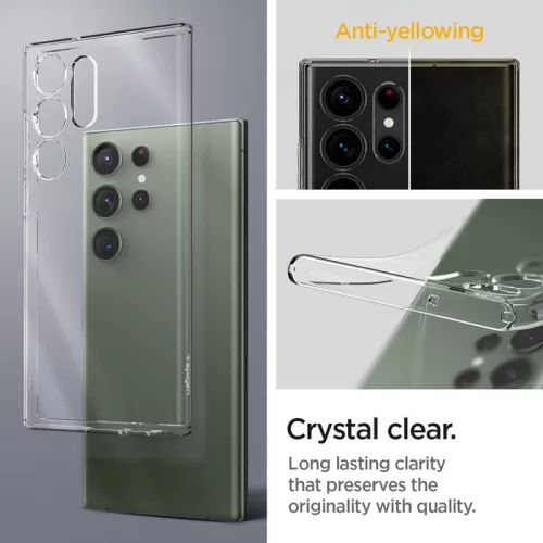 Samsung SM-S918 Galaxy S23 Ultra ütésálló hátlap - Spigen Liquid Crystal -      átlátszó