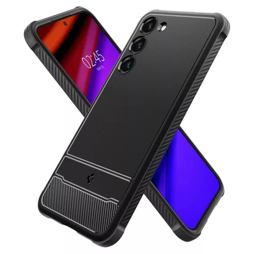Samsung SM-S916 Galaxy S23+ ütésálló hátlap - Spigen Rugged Armor - fekete