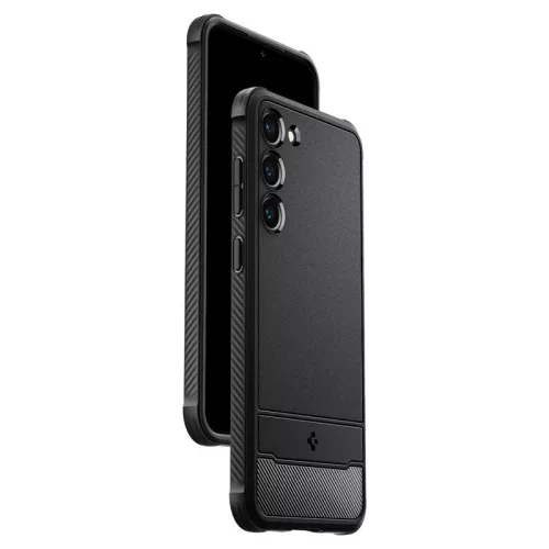 Samsung SM-S916 Galaxy S23+ ütésálló hátlap - Spigen Rugged Armor - fekete