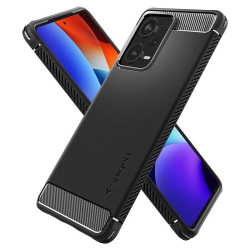 Xiaomi Redmi Note 12 Pro+ 5G ütésálló hátlap - Spigen Rugged Armor - fekete