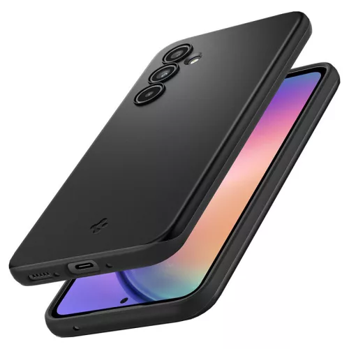 Samsung SM-A546 Galaxy A54 5G ütésálló hátlap - Spigen Thin Fit - fekete