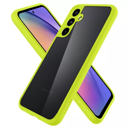 Samsung SM-A546 Galaxy A54 5G ütésálló hátlap - Spigen Ultra Hybrid -           lime/átlátszó