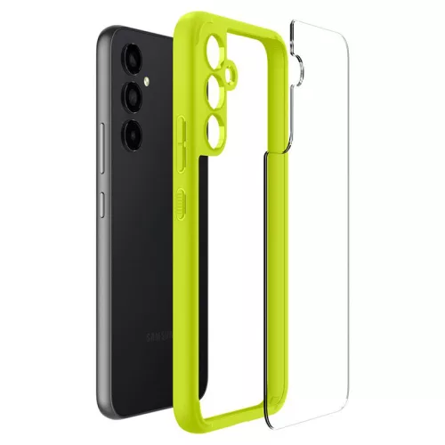 Samsung SM-A546 Galaxy A54 5G ütésálló hátlap - Spigen Ultra Hybrid -           lime/átlátszó
