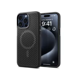   Apple iPhone 15 Pro ütésálló hátlap - Spigen Core Armor MagSafe - fekete