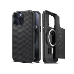   Apple iPhone 15 Pro Max ütésálló hátlap - Spigen Mag Armor MagSafe - fekete