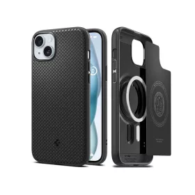   Apple iPhone 15 Plus ütésálló hátlap - Spigen Mag Armor MagSafe - fekete