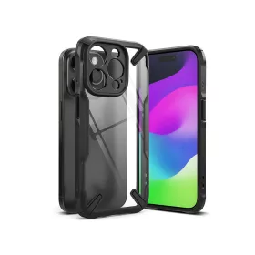   Apple iPhone 15 Pro Max ütésálló hátlap - Ringke Fusion X - fekete/átlátszó
