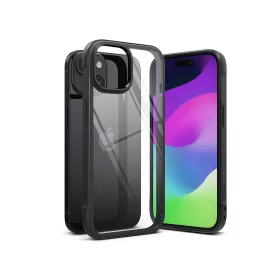   Apple iPhone 15 ütésálló hátlap - Ringke Fusion Bold - fekete/átlátszó