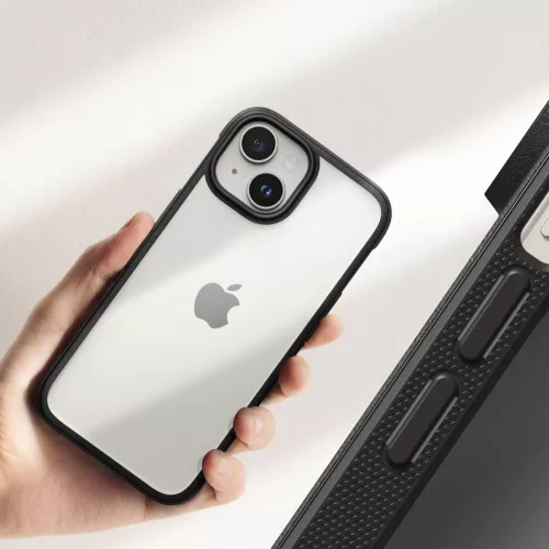 Apple iPhone 15 ütésálló hátlap - Ringke Fusion Bold - fekete/átlátszó