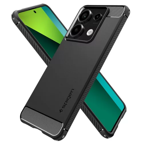 Xiaomi Redmi Note 13 Pro 5G/Poco X6 5G ütésálló hátlap - Spigen Rugged Armor - fekete