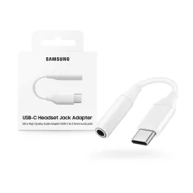   Samsung gyári Type-C - 3,5 mm jack átalakító adapter - Samsung EE-UC10JUWEGUS - fehér