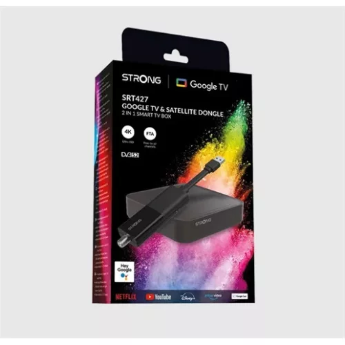 Strong SRT427 multimédia lejátszó 4k google uhd box és hd műholdvevő