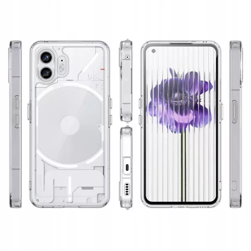 Nothing Phone 2 szilikon hátlap - Tech-Protect FlexAir Hybrid - átlátszó