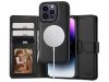 Tech-Protect Wallet flipes bőrtok + Magsafe hátlap - Apple iPhone 15 Pro -      fekete