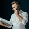Tech-Protect Wallet flipes bőrtok + Magsafe hátlap - Apple iPhone 15 Plus -     fekete