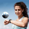 Samsung Galaxy Watch 4 / 5 / 5 Pro / 6 nylon 20 mm-es sportszíj -               40/42/43/44/45/46/47 mm - fekete/narancs (ECO csomagolás)