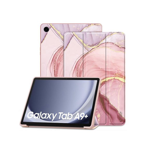 Samsung X210/X215/X216 Galaxy Tab A9+ 11.0 tablet tok (Smart Case) on/off       funkcióval - Tech-Protect - marble (ECO csomagolás)