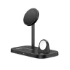 Tech-Protect Qi univerzális vezeték nélküli töltő állomás - 15W - Tech-Protect  A22 3in1 Wireless Charger for Phone + Watch + Earphone - fekete