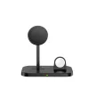 Tech-Protect Qi univerzális vezeték nélküli töltő állomás - 15W - Tech-Protect  A22 3in1 Wireless Charger for Phone + Watch + Earphone - fekete