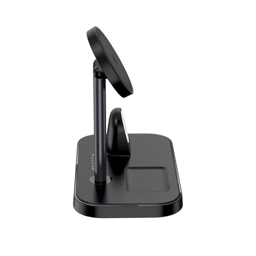 Tech-Protect Qi univerzális vezeték nélküli töltő állomás - 15W - Tech-Protect  A22 3in1 Wireless Charger for Phone + Watch + Earphone - fekete