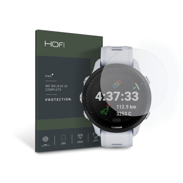 HOFI Glass Pro+ üveg képernyővédő fólia - Garmin Forerunner 955/955 Solar -     átlátszó