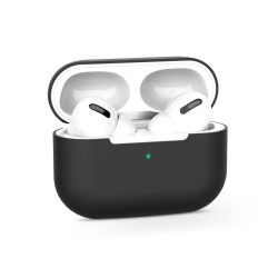  Szilikon védőtok Apple AirPods Pro 1/2 fülhallgatóhoz - fekete - ECO csomagolás