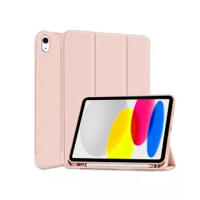   Apple iPad 10.9 (2022) tablet tok (Smart Case) on/off funkcióval, Apple Pencil  tartóval - Tech-Protect - pink (ECO csomagolás)