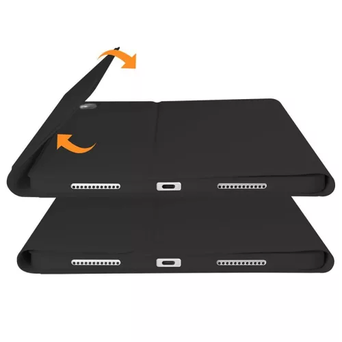 Apple iPad 10.9 (2022)  tablet tok (Smart Case) on/off funkcióval, Apple Pencil tartóval, billentyűzettel - Tech-Protect - black (ECO csomagolás)
