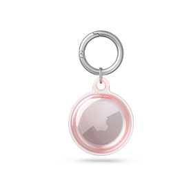   Szilikon védőtok és rögzítő kulcstartó Apple AirTag nyomkövetőhöz - FlexAir -   rózsaszín (ECO csomagolás)