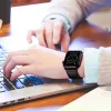 Apple Watch valódi bőrből készült óraszíj - Tech-Protect Leatherfit - 38/40/41  mm - fekete