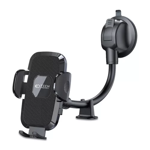 Univerzális műszerfalra/szélvédőre helyezhető PDA/GSM autós tartó - Tech-ProtectUniversal Windshield Dashboard Car Mount V3W-D - fekete