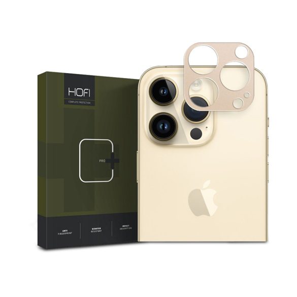 HOFI Metal Camera Sytling hátsó kameravédő borító - Apple iPhone 14 Pro/14 Pro  Max - arany