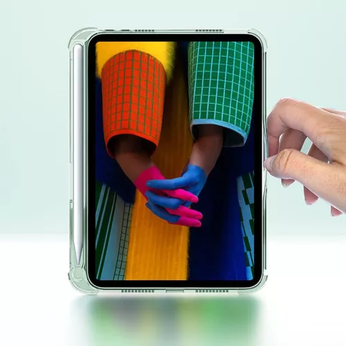 Apple iPad Air 4 (2020)/iPad Air 5 (2022) 10.9 tablet tok (Smart Case) on/off   funkcióval, Apple Pencil tartóval - Tech-Protect Hybrid - black (ECO csomagolás)