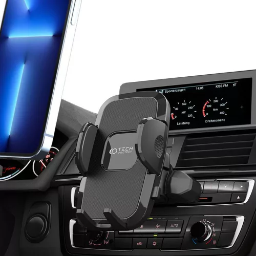 Univerzális CD-lejátszóba illeszhető PDA/GSM autós tartó - Tech-Protect         Universal CD Car Mount V3 - fekete